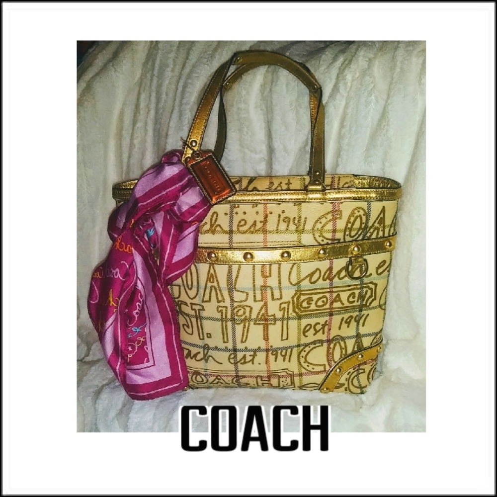Coach Poppy Glam Tote